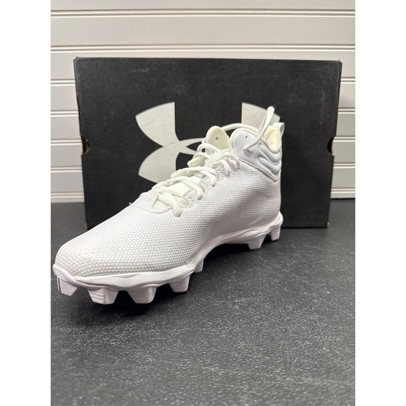 Under Armour Spotlight Franchise 3.0 RM Men\'s Cleats - White/Silver, 8.5 main image 9